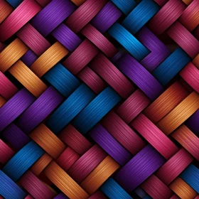 Multicolored Diagonal Stripes Pattern