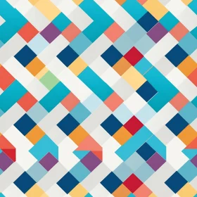 Colorful Geometric Pattern - Grid Design