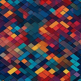 Colorful Geometric Squares Pattern for Web and Print
