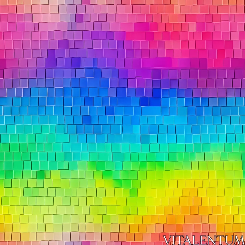 AI ART Colorful Abstract Geometric Background