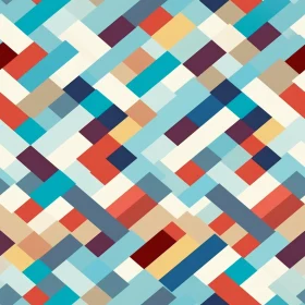 Colorful Geometric Rectangles Pattern
