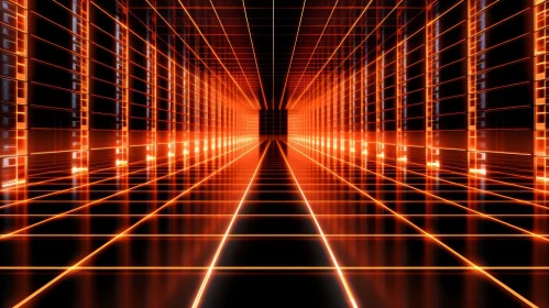 Neon Corridor: Science Fiction Technology