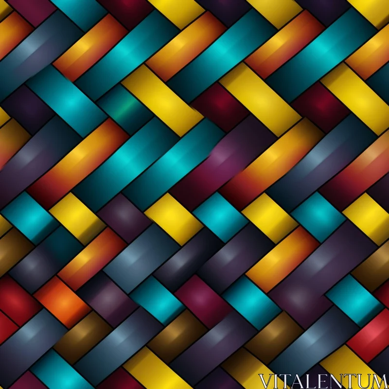 Colorful Striped Pattern for Web Backgrounds and Textures AI Image