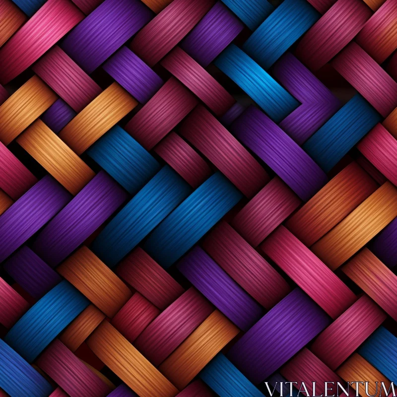 AI ART Multicolored Diagonal Stripes Pattern