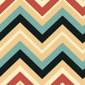 Retro 70s Chevrons Pattern - Geometric Design