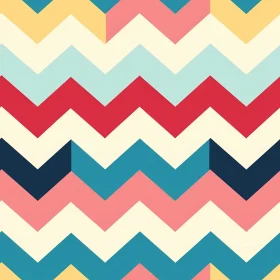 Colorful Zigzag Seamless Vector Pattern