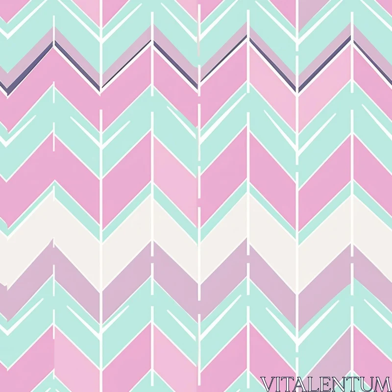 Pastel Chevron Pattern - Seamless Design for Backgrounds AI Image