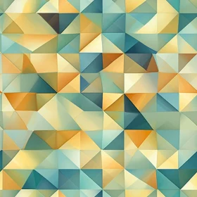 Blue Green Yellow Triangle Pattern