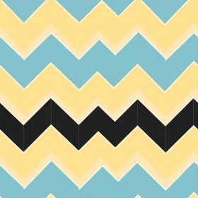 Seamless Chevron Pattern in Blue, Yellow, and Black