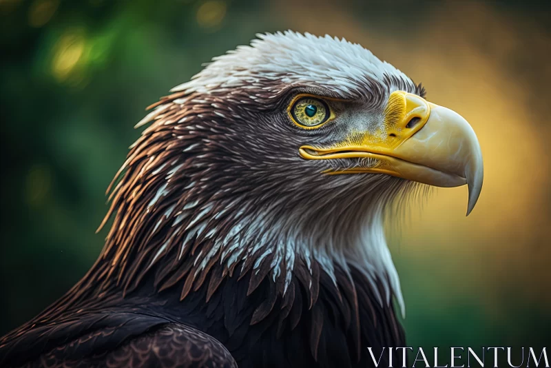 Captivating Eagle Portrait: A Mesmerizing Blend of Realism and Artistry AI Image