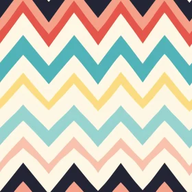 Retro 70s Chevrons Pattern - Stylish and Fun Design