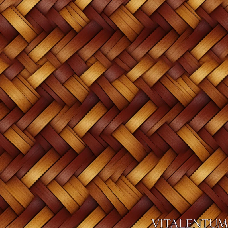 Wicker Basket Texture for 3D Graphics AI Image