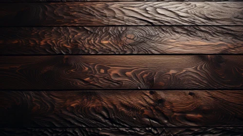 Dark Brown Wooden Surface Close-up