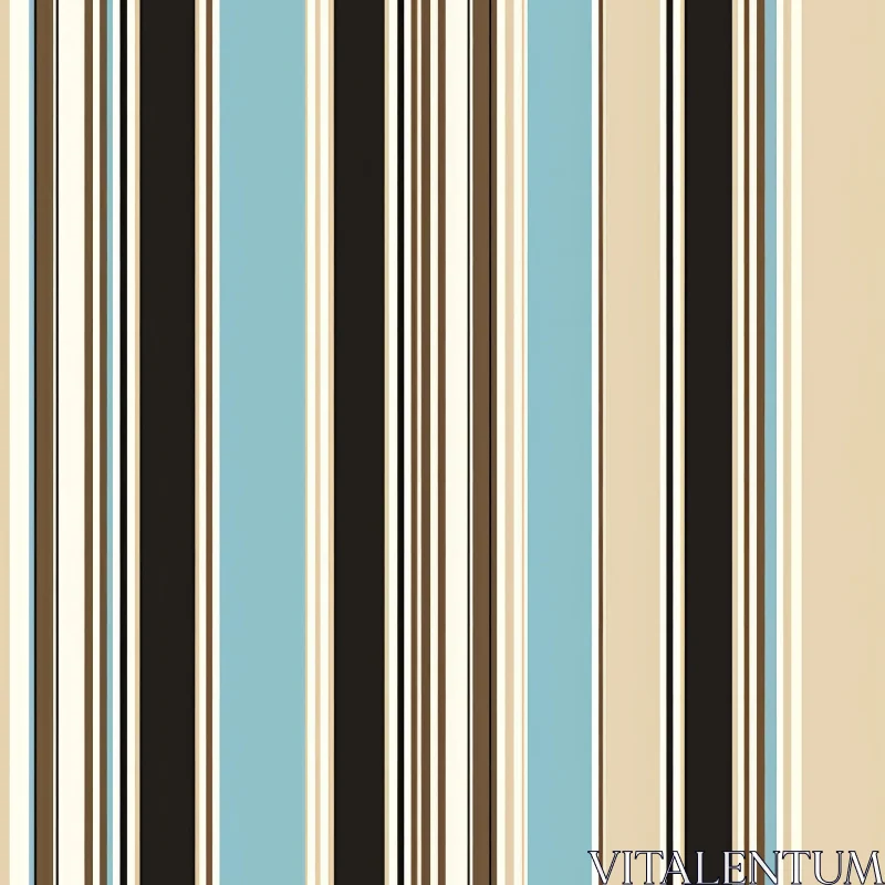 Brown Blue Vertical Stripes Pattern AI Image