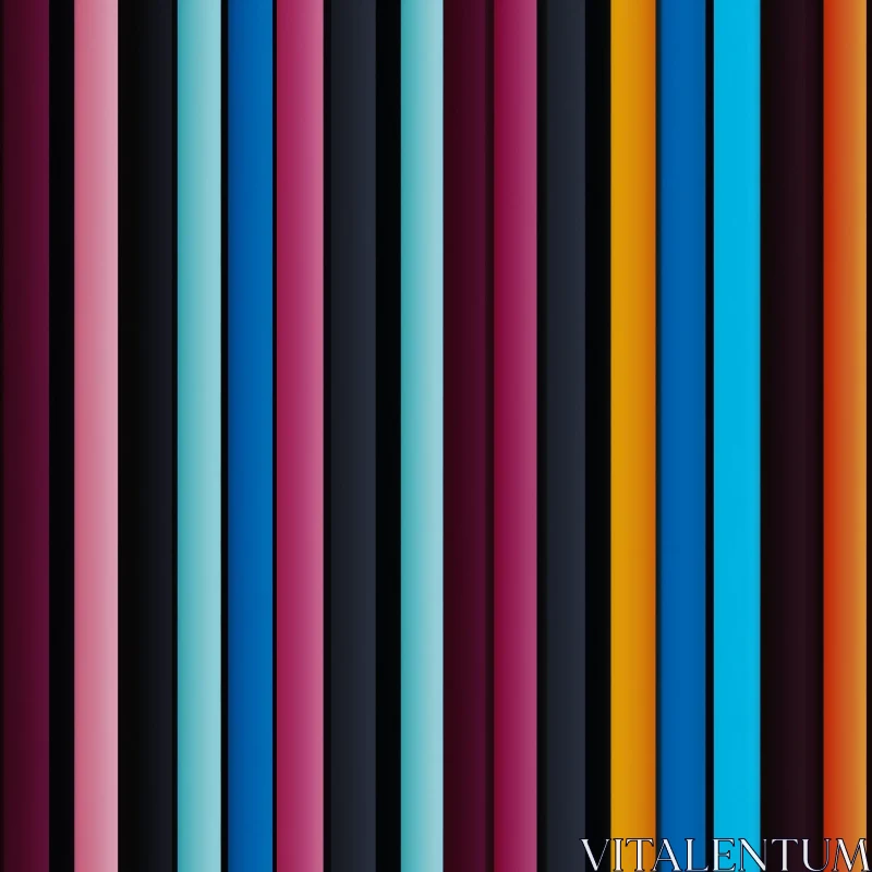 Colorful Striped Background - Movement and Energy AI Image