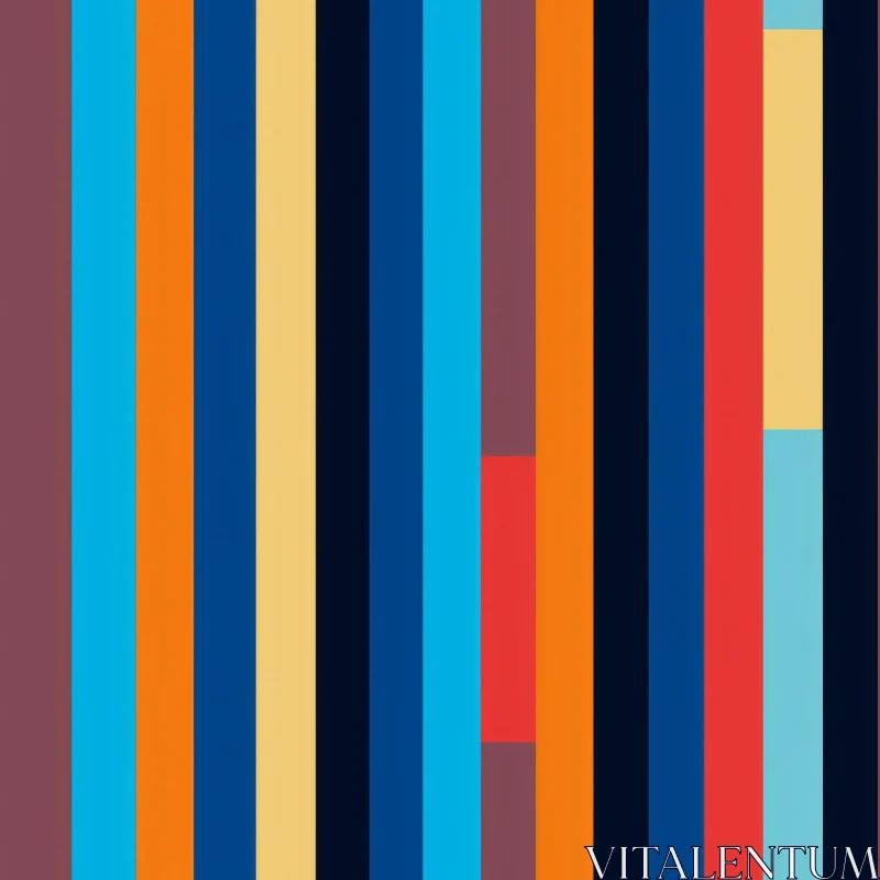 Colorful Vertical Stripes Pattern AI Image