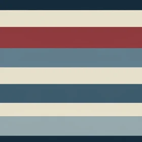 Modern Horizontal Stripes Pattern in Blue, Beige, and Red