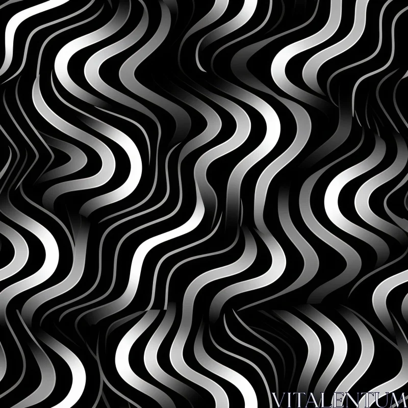 AI ART Monochrome Stylish Pattern | Vector Illustration