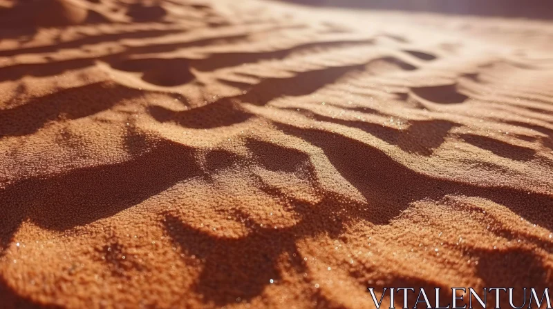 Tranquil Sand Dunes: A Captivating Desert Landscape AI Image