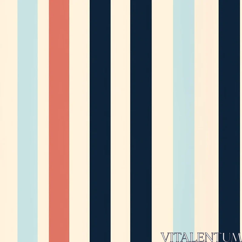 Pastel Vertical Stripes Pattern - Colorful Repetition Design AI Image
