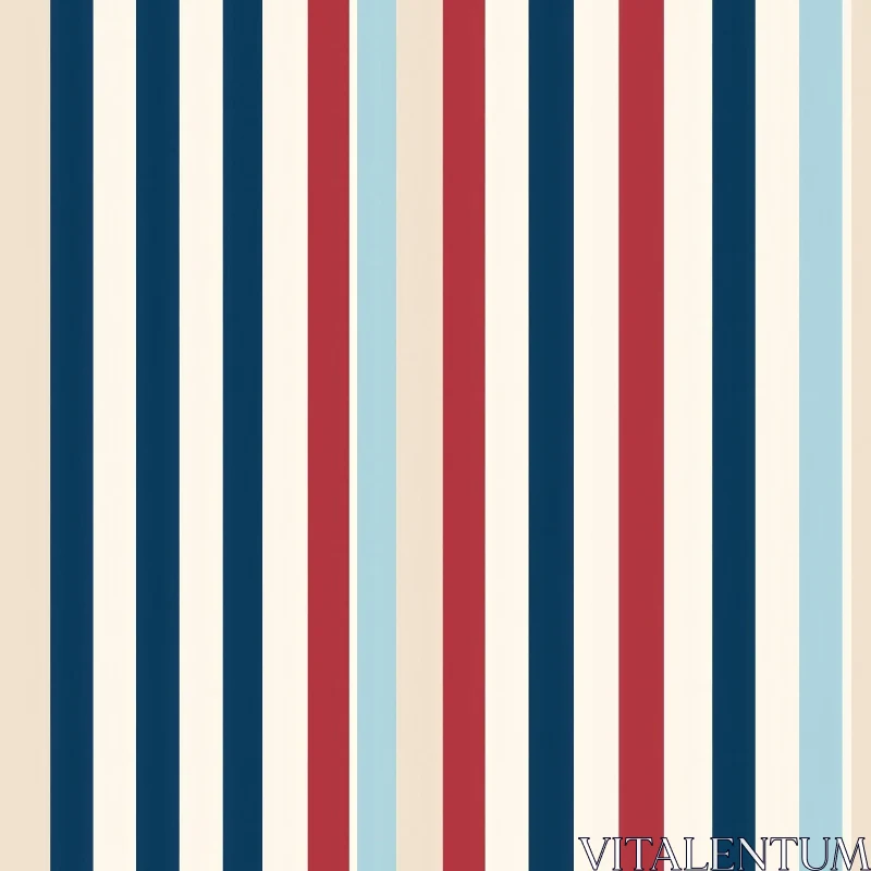 Symmetrical Navy Blue Stripes Pattern AI Image