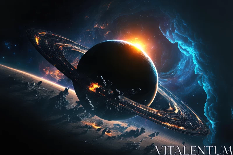 Captivating Space and Galaxy Art | Futuristic Sci-Fi Aesthetic AI Image