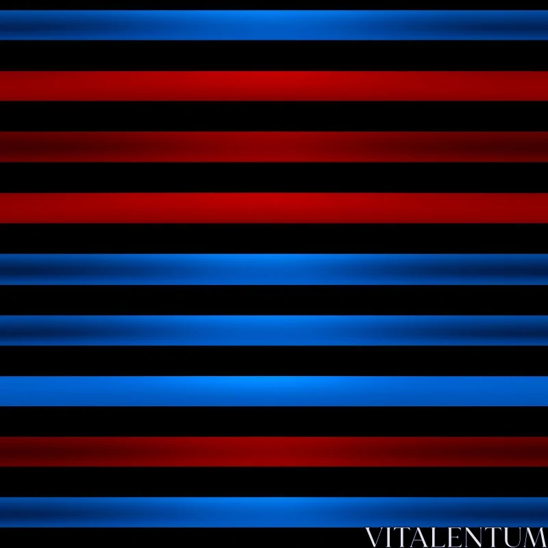 AI ART Elegant Blue and Red Stripes Seamless Pattern