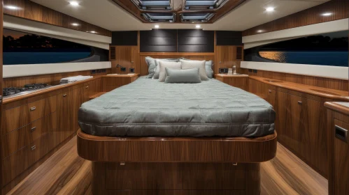 Luxurious Master Bedroom on a Yacht