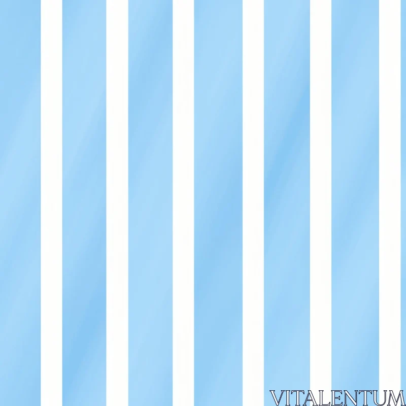 AI ART Serenity in Stripes: Blue and White Pattern
