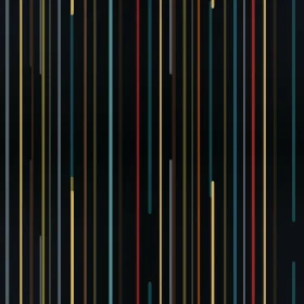 Colorful Abstract Vertical Stripes Digital Painting