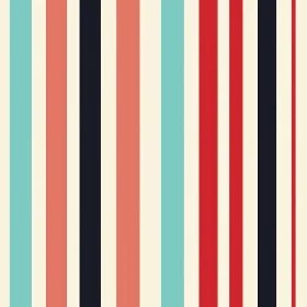 Retro Vertical Stripes Pattern - Background Design