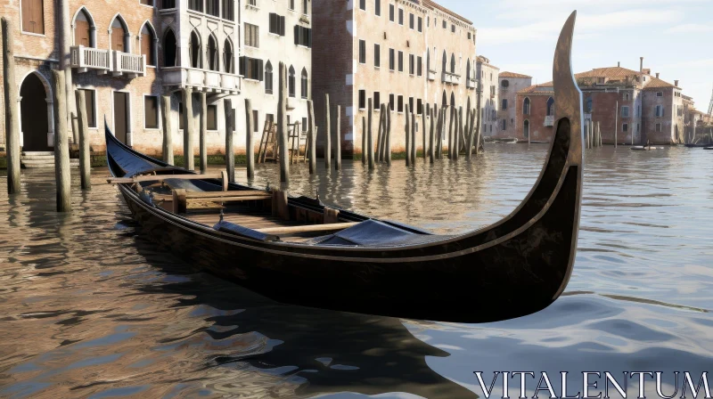 AI ART Venice Canal Gondola Scene