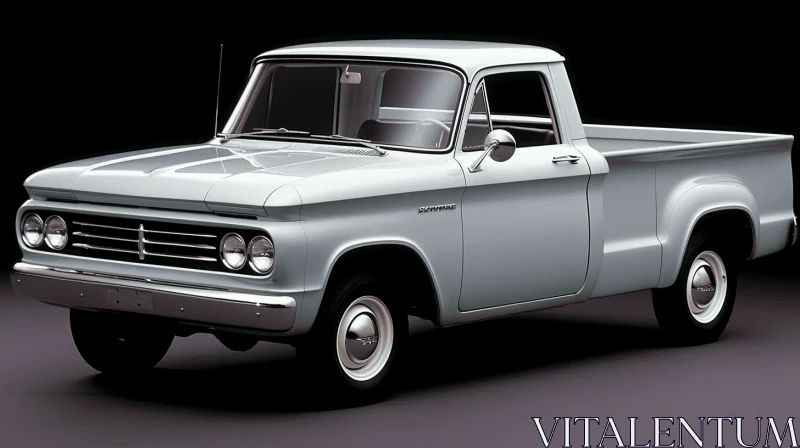 Eerily Realistic Vintage Pickup Truck in Black - Sparklecore AI Image