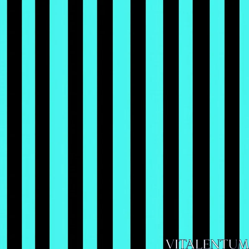 Modern Aqua and Black Vertical Stripes Pattern AI Image