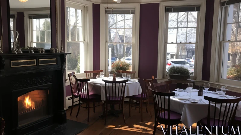 Serene and Peaceful Manapunk Dining Room with Historical Charm AI Image