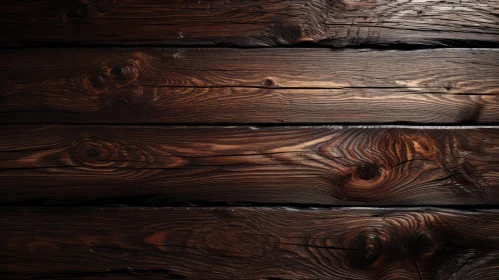 Dark Weathered Wooden Wall Close-Up