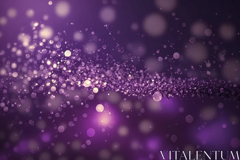 AI ART Purple Light Abstract Background with Glitter Effects | Dreamlike Atmosphere
