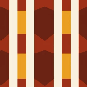 Retro Geometric Stripes & Hexagons Pattern