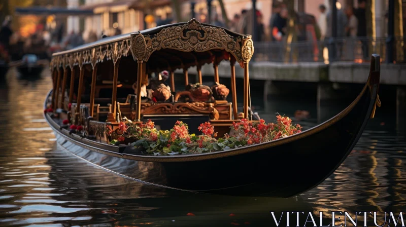 Venice Gondola Ride: Serene Canal Journey AI Image