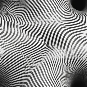 Black & White Distorted Striped Pattern