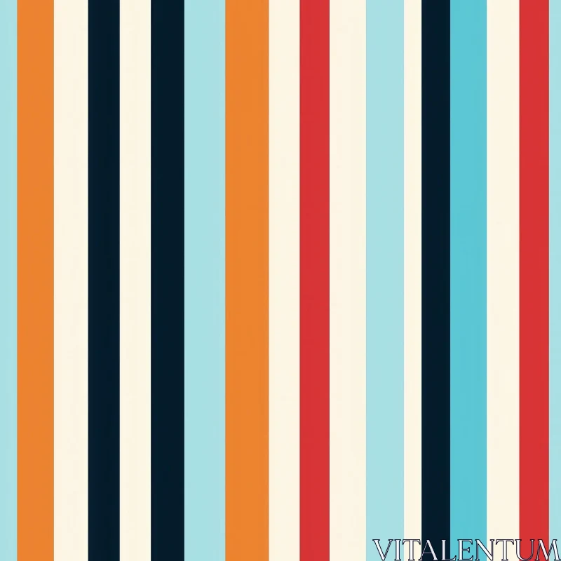 Colorful Vertical Stripes Pattern for Fabric & Wallpaper AI Image