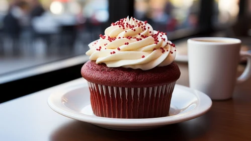 Delicious Red Velvet Cupcake with Cream Cheese Frosting