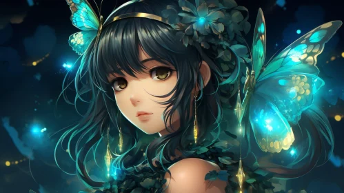 Enchanting Anime Girl Portrait