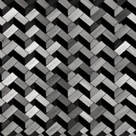Stylish Black and White Herringbone Pattern