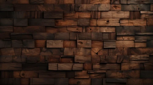 Dark Wooden Wall - Rustic Interior Design Element
