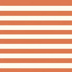 Symmetrical Orange and White Horizontal Stripes Pattern
