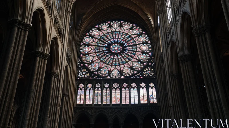 Majestic Interior of a Gothic Cathedral | Architectural Splendor AI Image