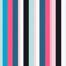 Blue Pink Black Vertical Stripes Pattern