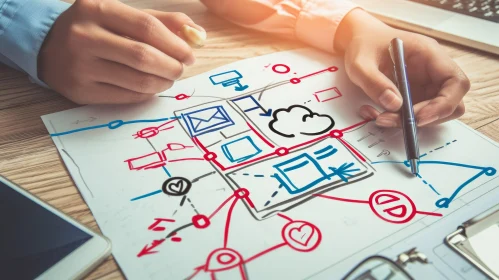 Captivating Image: Creating a Website Mockup with Care and Precision