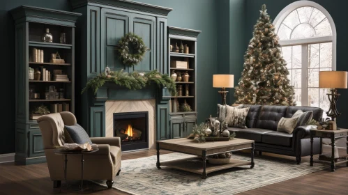 Elegant Christmas Living Room Decor